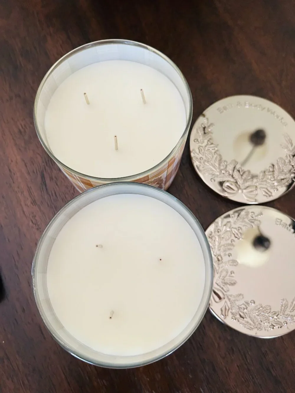 (2) Bath & Body Works Sugared Snickerdoodle 3-Wick Candles NEW - Picture 2 of 4